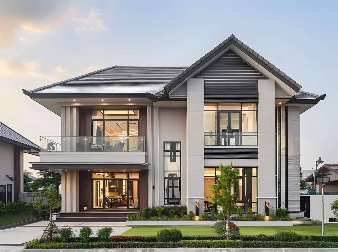 Mẫu nhà mái Thái tại miền Tây 2025